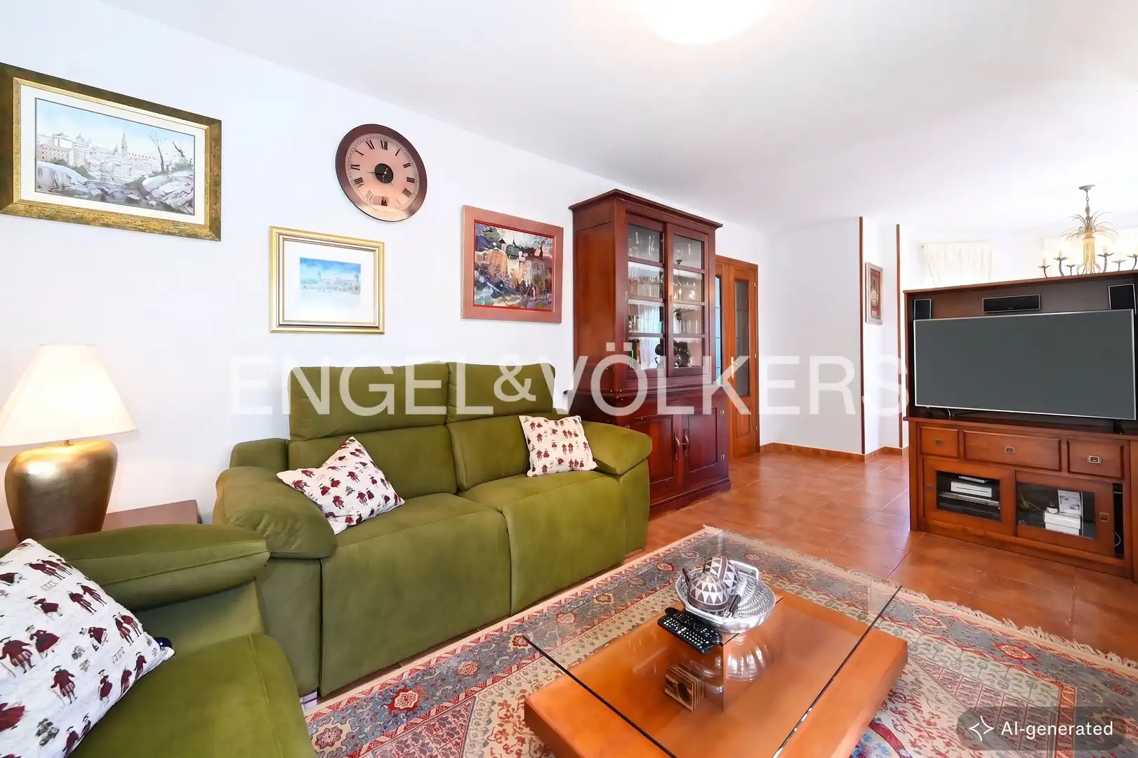 Sala de estar de Casa o chalet en venta en Santa Cruz de Bezana con Aire acondicionado, Calefacción y Jardín privado