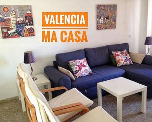 Living room of Flat to rent in  Valencia Capital  with Air Conditioner, Heating and Furnished