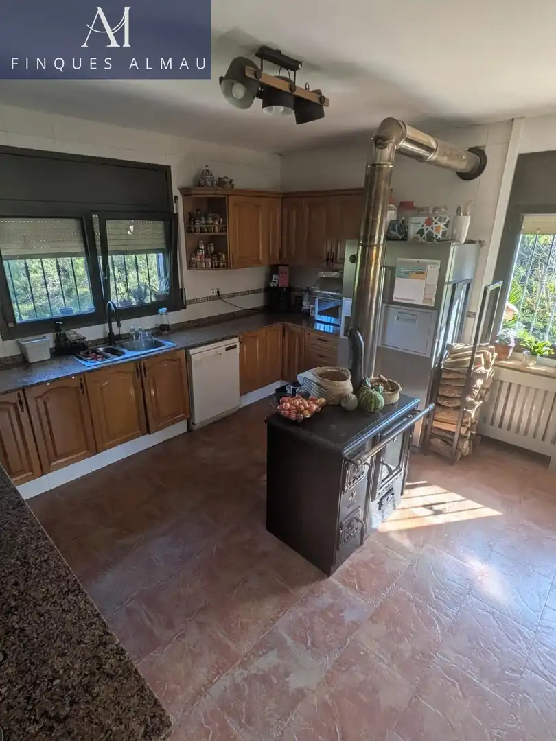 Cocina de Finca rústica en venta en Sant Llorenç d'Hortons con Terraza