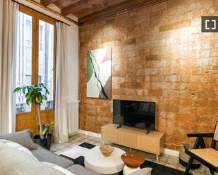 Sala d'estar de Pis de lloguer en  Barcelona Capital amb Aire condicionat, Calefacció i Moblat