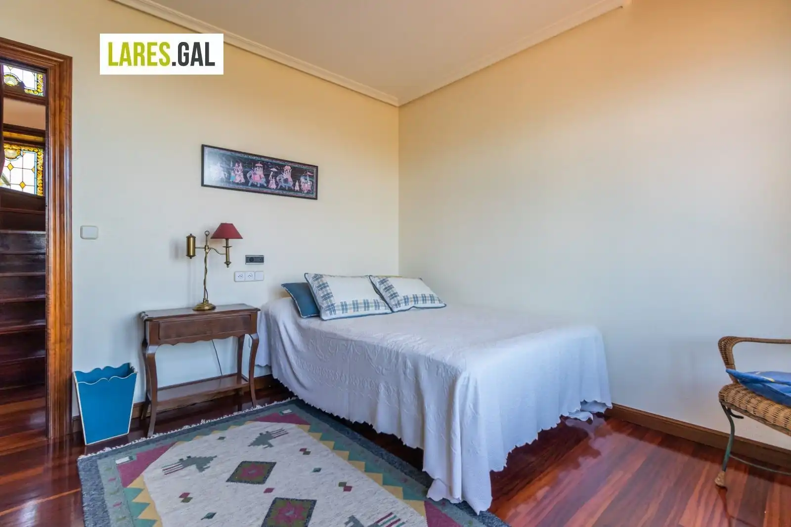 Dormitori de Casa o xalet de lloguer en Moaña amb Calefacció, Terrassa i Moblat