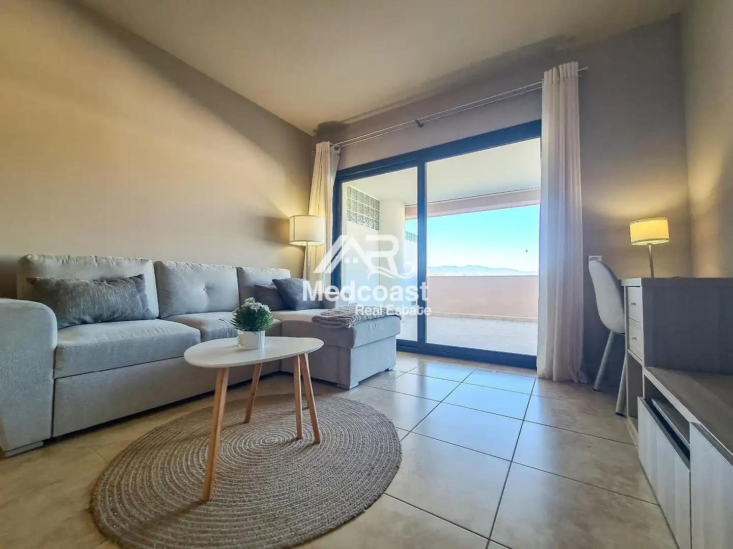 Living room of Flat for sale in Vera  with Air Conditioner, Terrace and Storage room