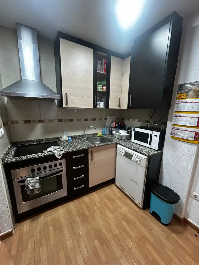 Cuina de Pis de lloguer en Elche / Elx amb Aire condicionat, Calefacció i Parquet