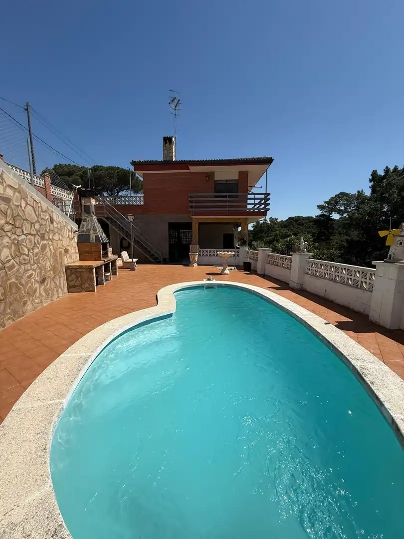 Piscina de Casa o xalet en venda en Vallgorguina amb Calefacció, Terrassa i Piscina