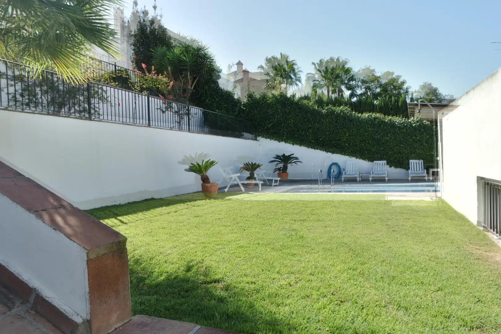 Garten von Haus zum Verkauf in Sanlúcar de Barrameda mit Klimaanlage, Heizung und Privatgarten