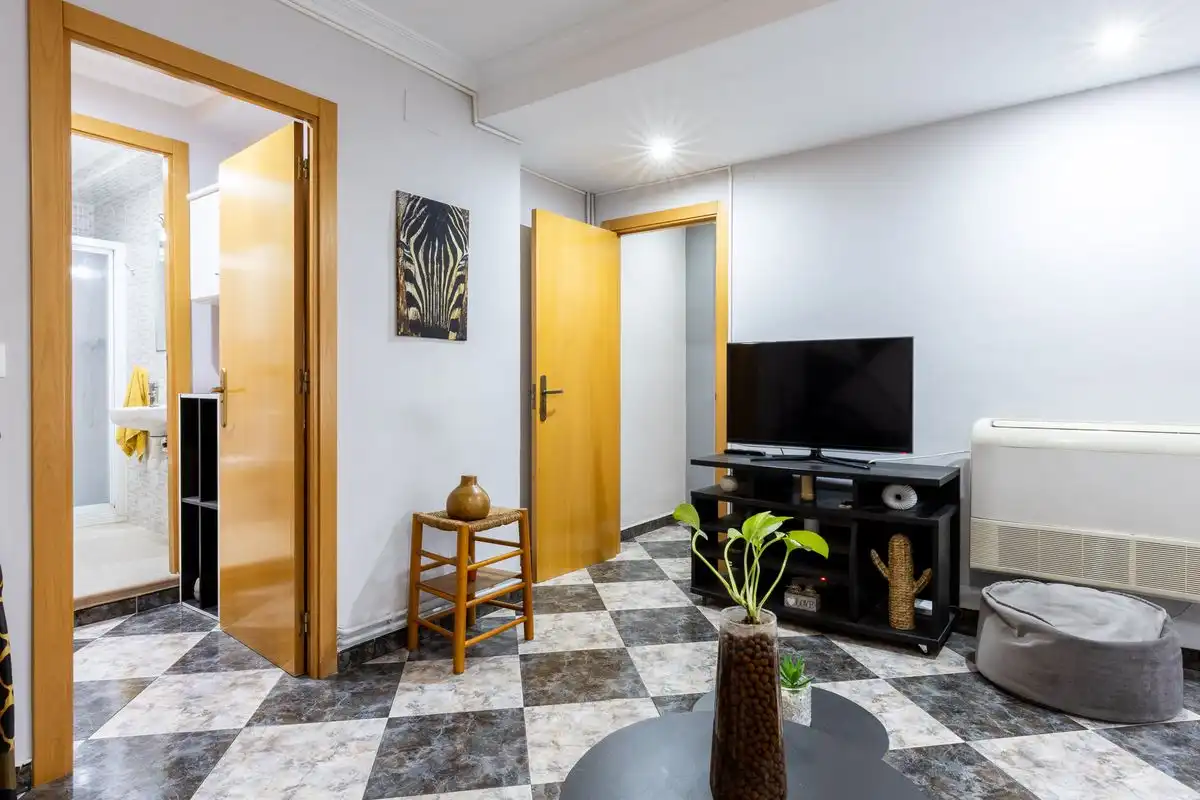 Wohnzimmer von Dachboden zum Verkauf in Foios mit Klimaanlage, Heizung und Terrasse
