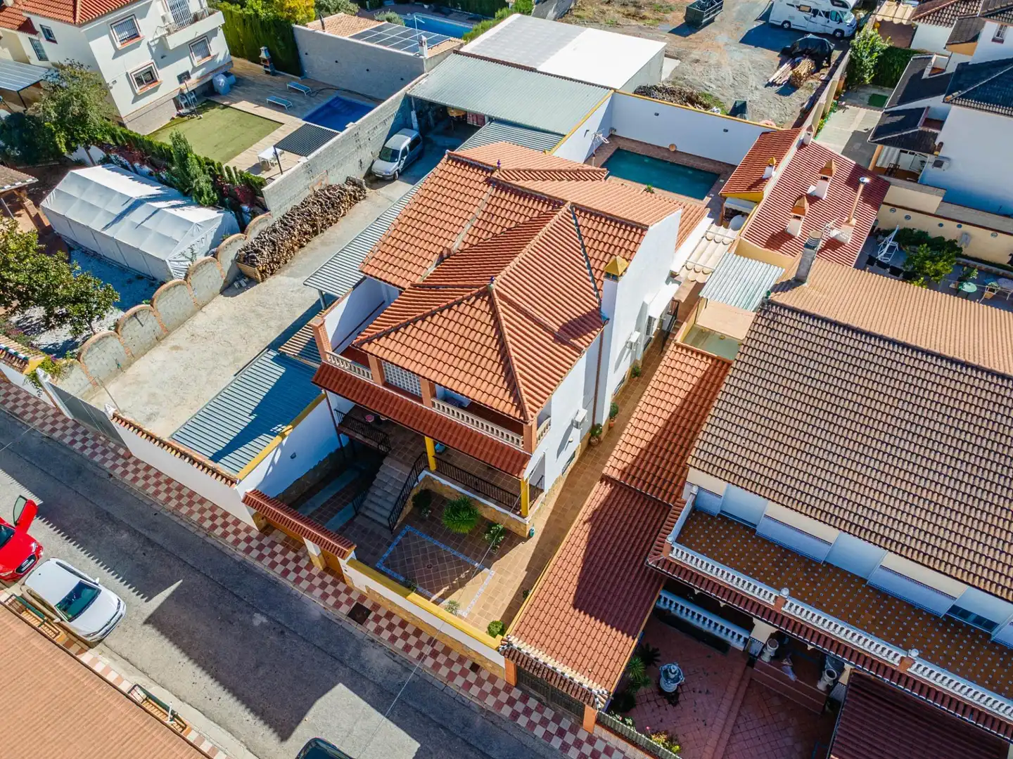 Vista exterior de Casa o chalet en venta en Albolote con Aire acondicionado, Calefacción y Terraza