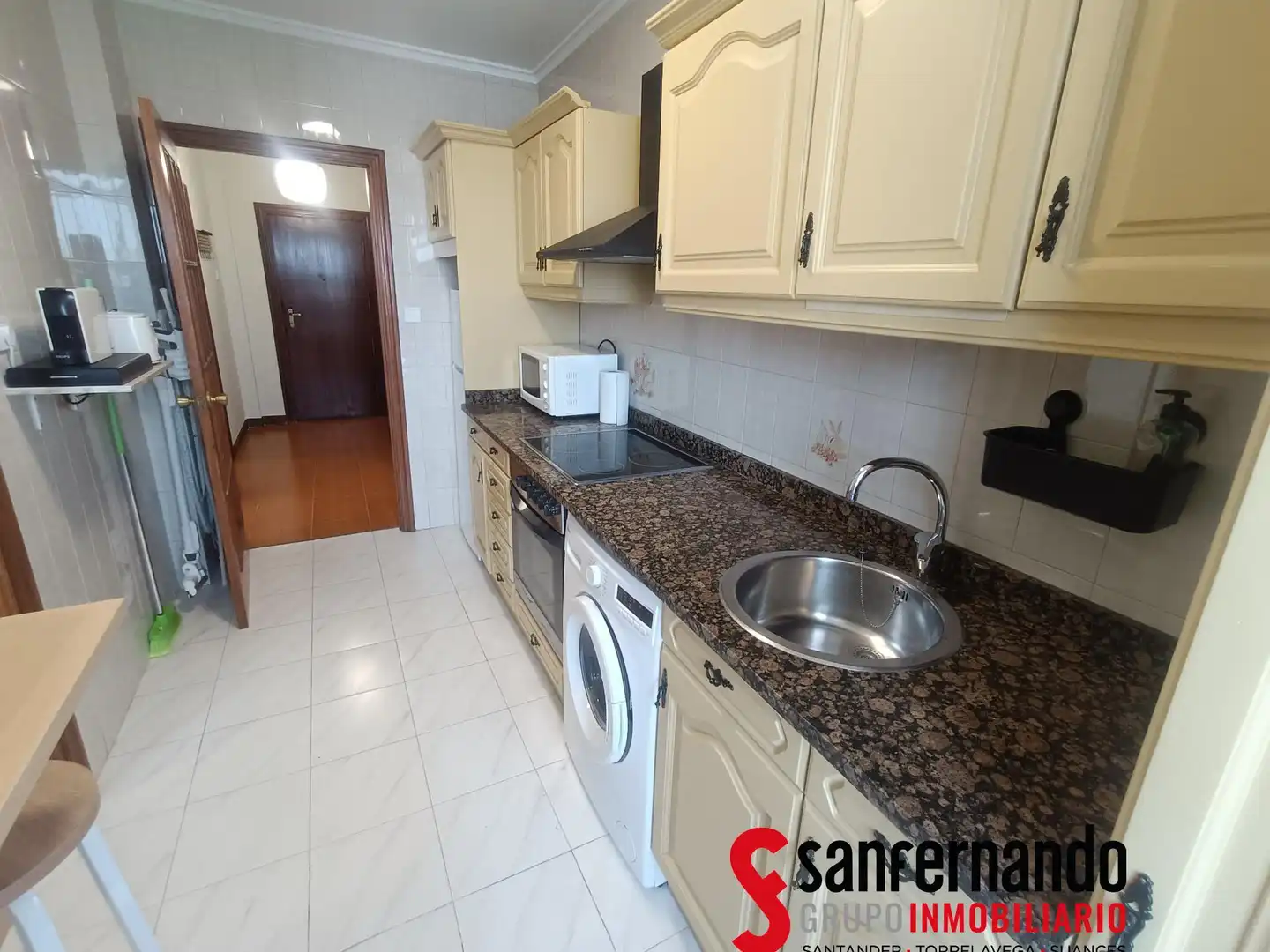 Cocina de Piso de alquiler en Santander con Calefacción y Amueblado