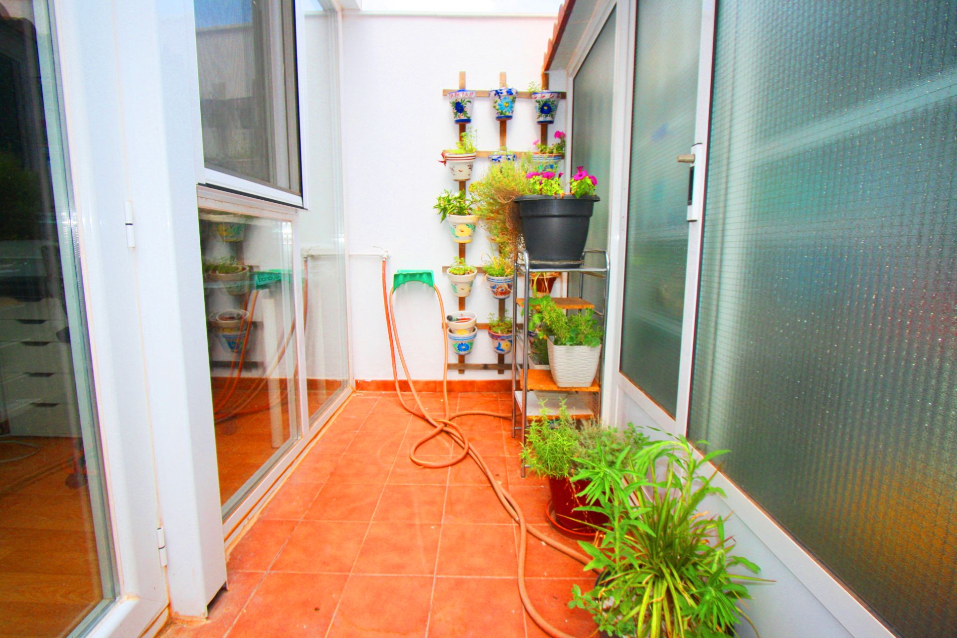 Balcony of Flat for sale in  Albacete Capital  with Air Conditioner, Heating and Parquet flooring