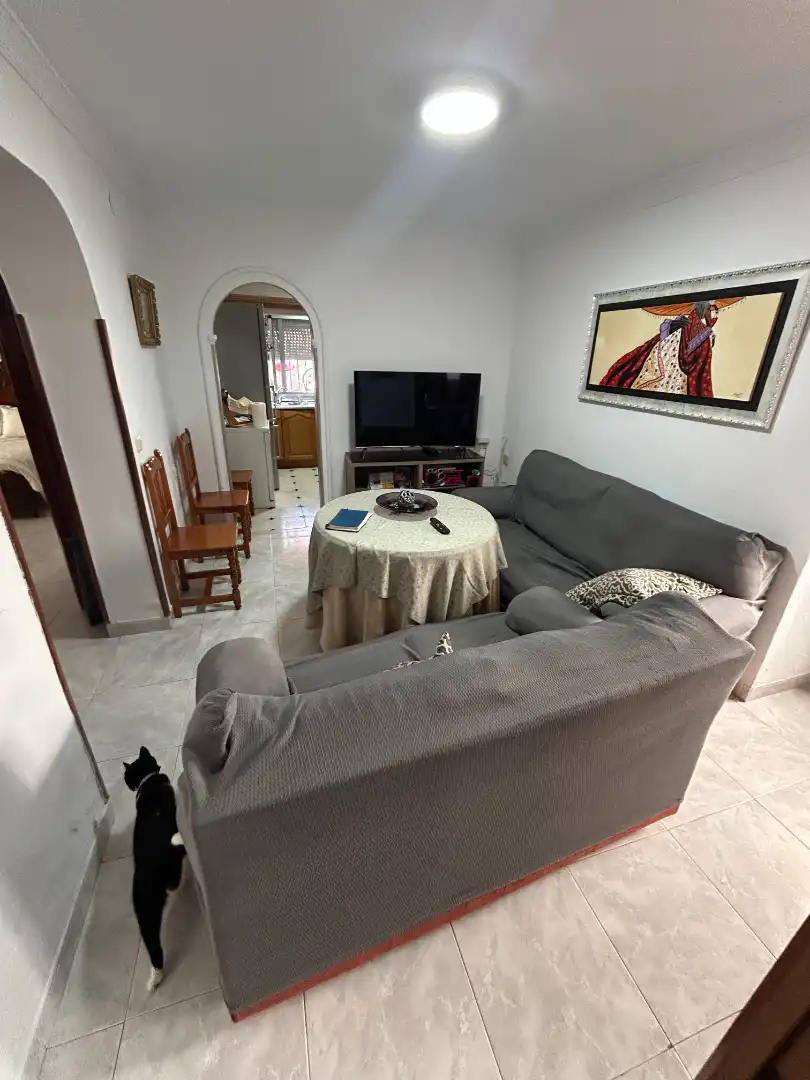 Sala d'estar de Casa adosada en venda en Vélez-Málaga amb Aire condicionat, Calefacció i Terrassa