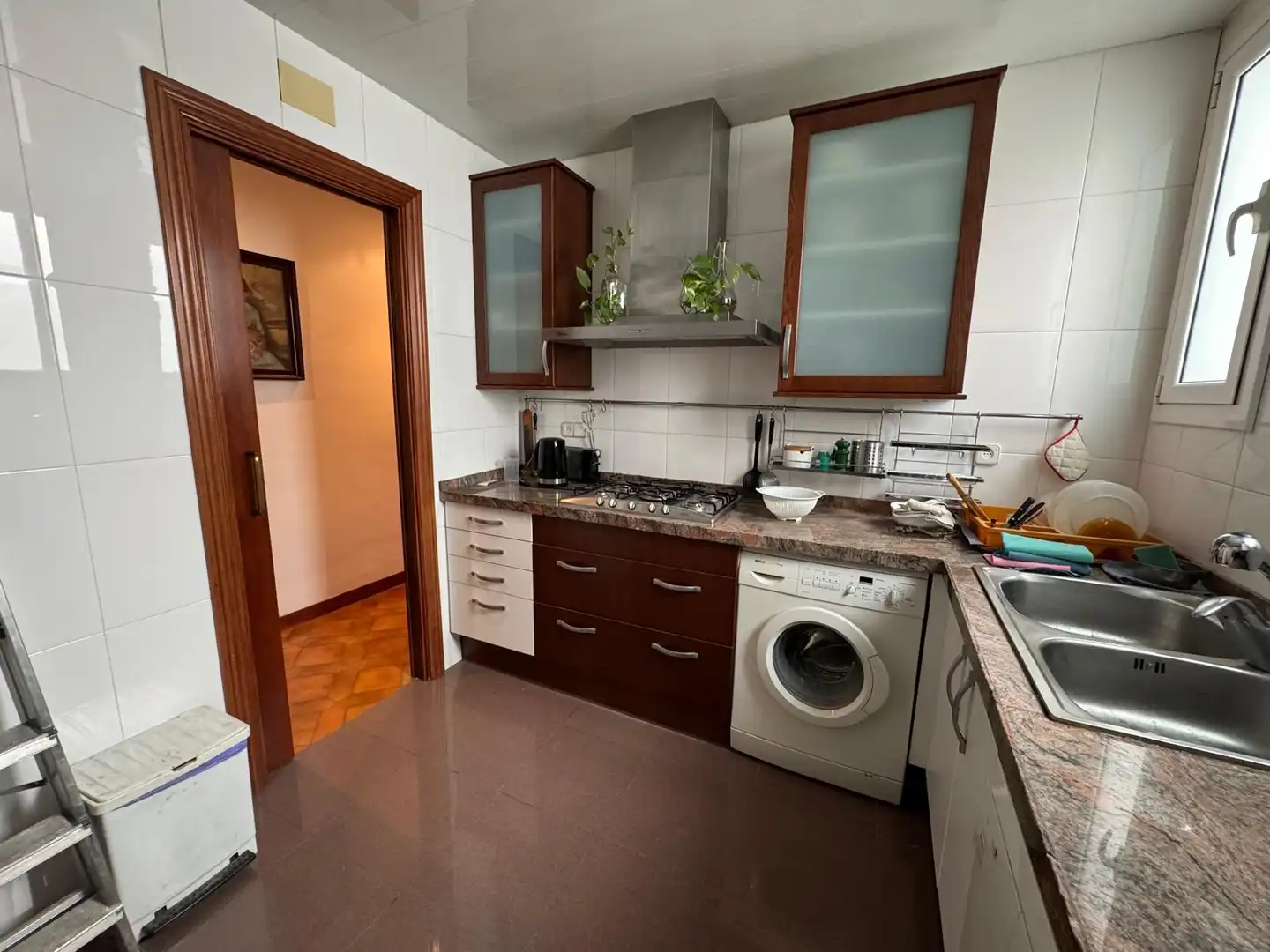 Cocina de Piso en venta en Barcelona con Parquet, Amueblado y Horno