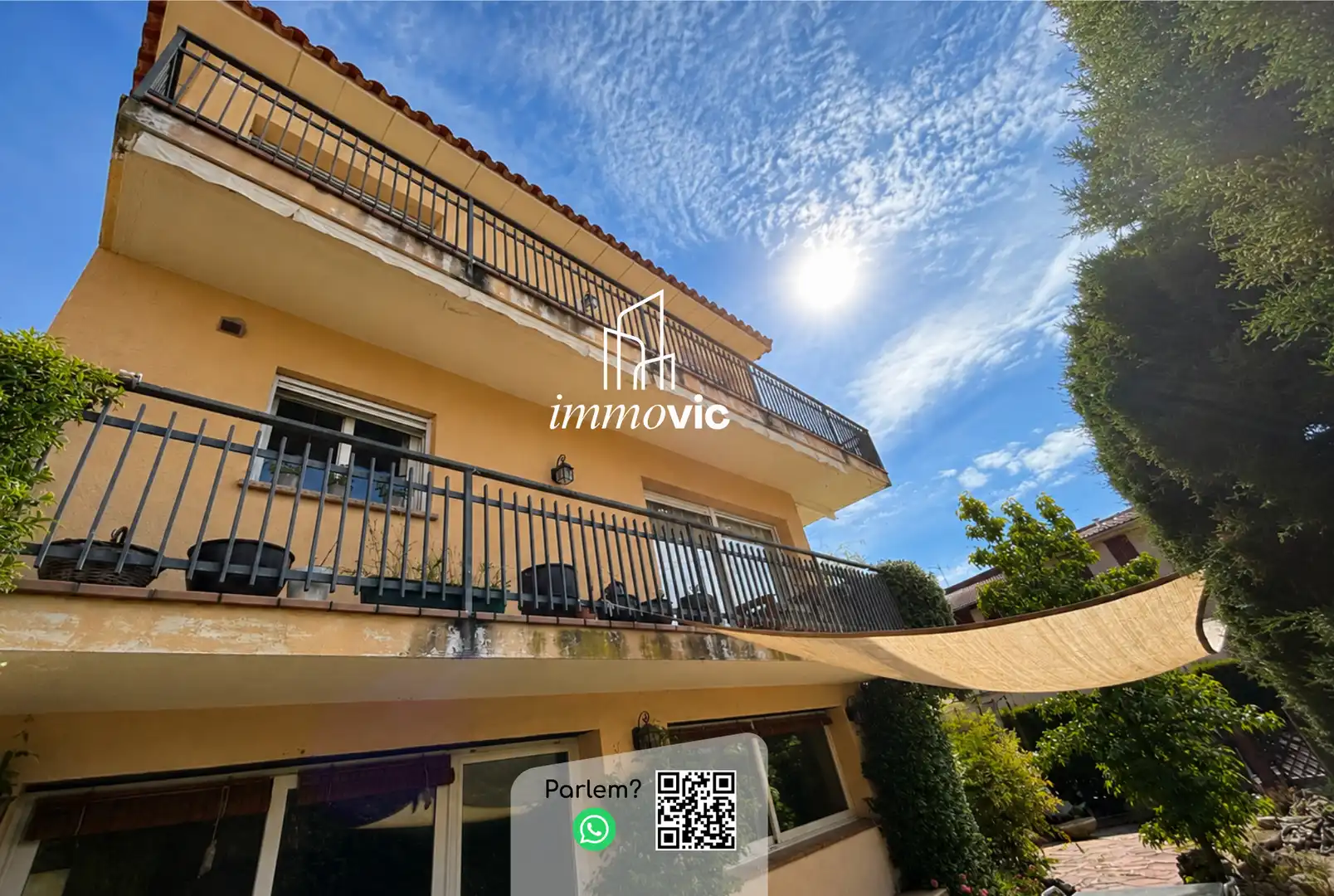 Vista exterior de Casa o chalet en venta en Centelles con Calefacción, Jardín privado y Parquet