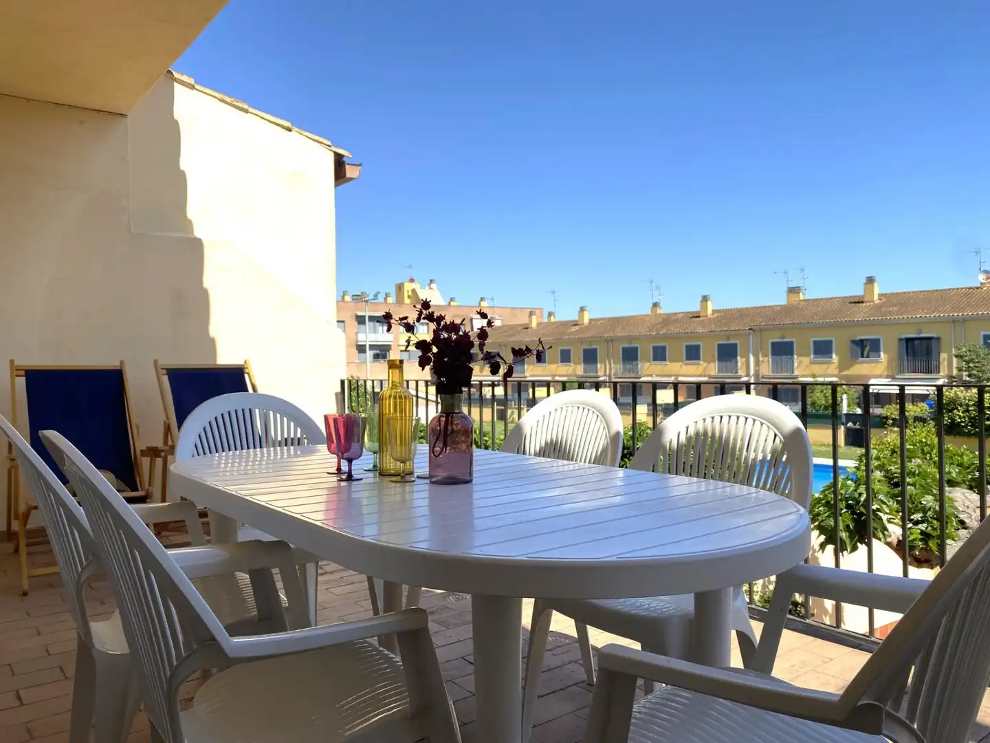 Terraza de Casa adosada en venta en Sant Pere Pescador con Aire acondicionado, Jardín privado y Terraza