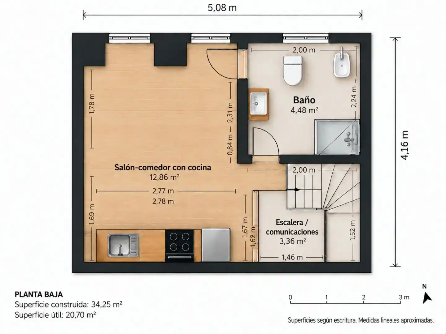 Casa adosada en venta en Cangas de Onís con Balcón