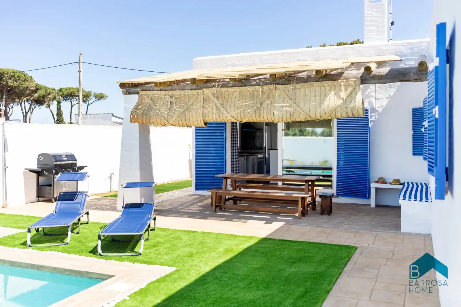 Garden of Houses for rent in Chiclana de la Frontera  with Air Conditioner, Private garden and Terrace