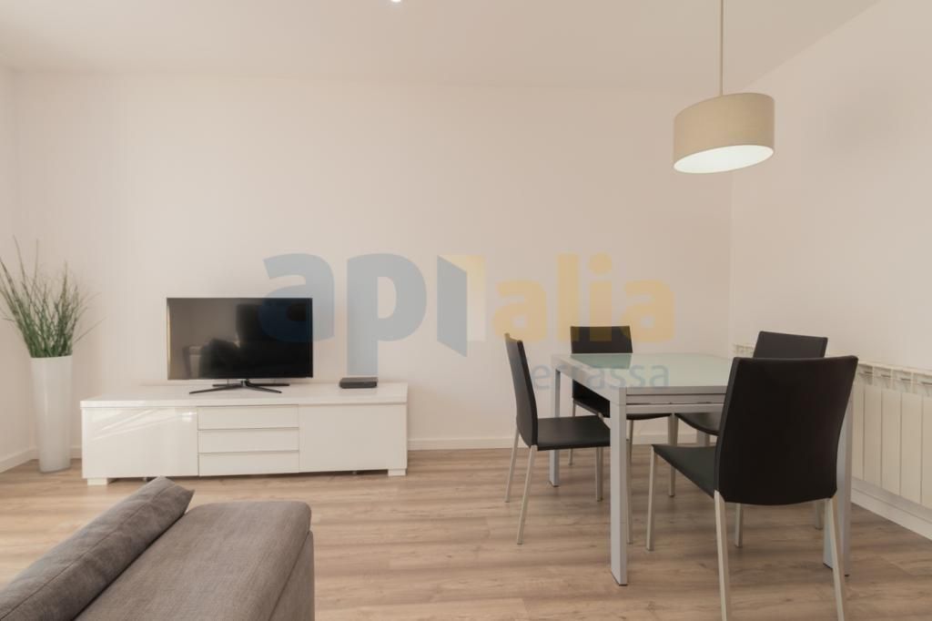 Living room of Apartment for sale in Terrassa  with Heating, Parquet flooring and Terrace