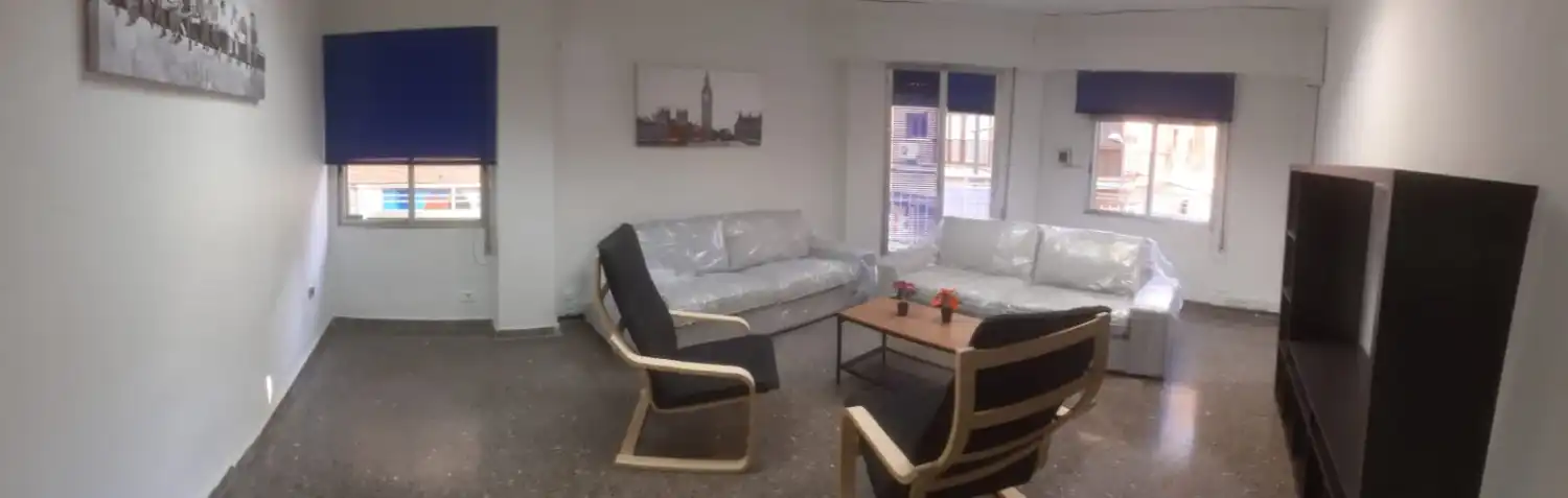 Living room of Flat for rent in Murcia  with Air Conditioner, Heating and Furnished