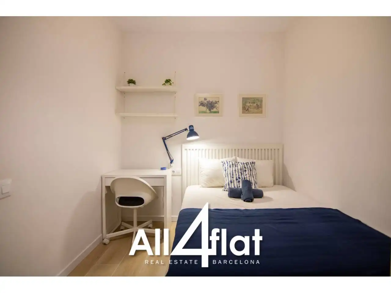 Bedroom of Flat for rent in Barcelona  with Furnished and Alarm