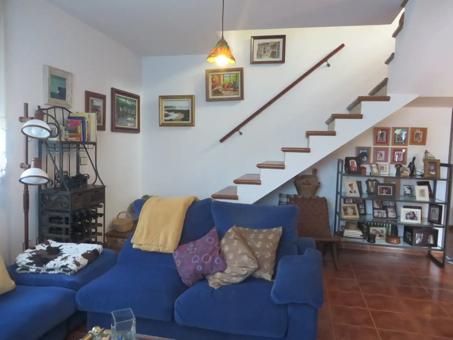 Sala d'estar de Casa o xalet en venda en Moraña amb Jardí privat, Parquet i Traster