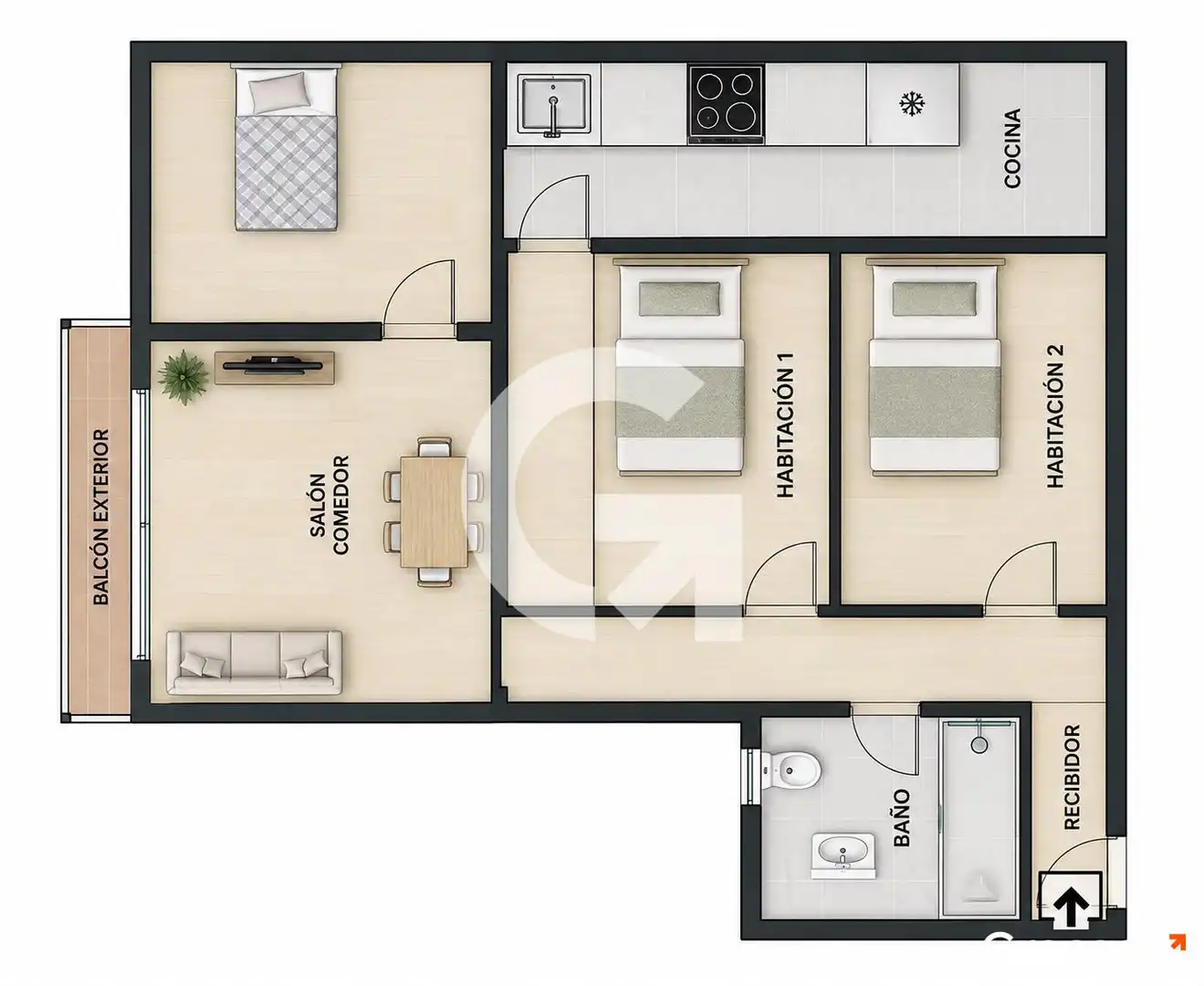 Piso con terraza en venta en CL MOLI, imagen 25