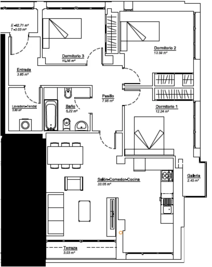 Piso en venta en Oleiros con Calefacción, Parquet y Terraza