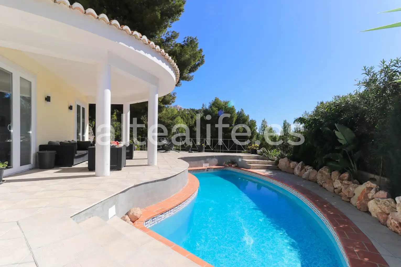 Vista exterior de Casa o chalet en venta en Altea con Aire acondicionado, Calefacción y Jardín privado