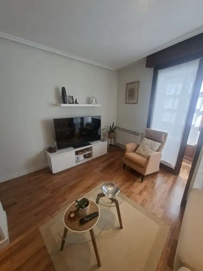 Sala de estar de Piso en venta en Vitoria - Gasteiz con Calefacción, Parquet y Terraza