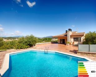 Swimming pool of House or chalet for sale in Sant Climent Sescebes  with Air Conditioner, Heating and Storage room