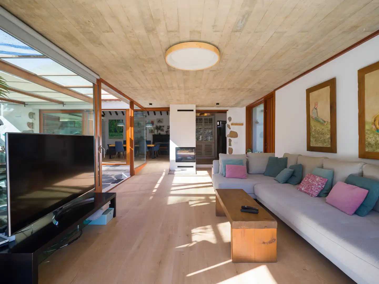 Living room of Houses for sale in Telde  with Heating, Private garden and Parquet flooring