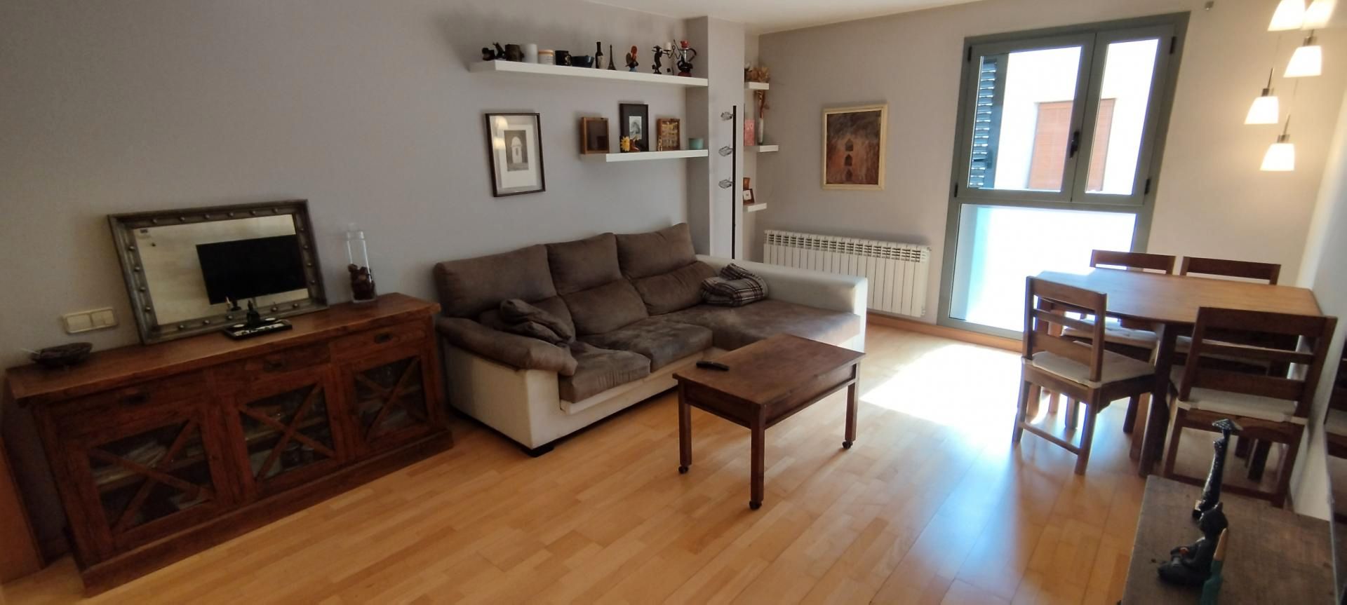 Living room of Flat for sale in Vic  with Heating and Parquet flooring