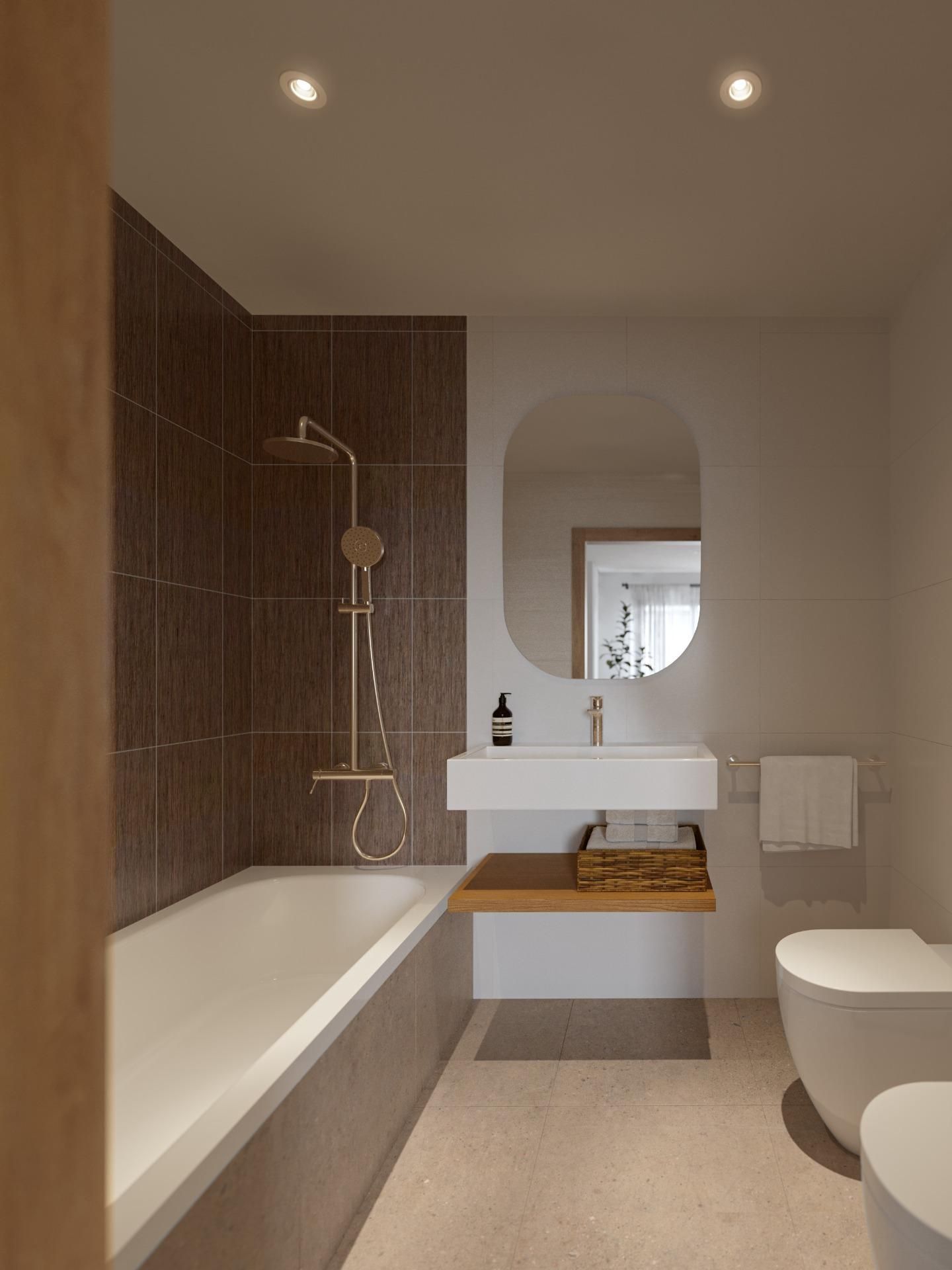 Baño de Ático en venta en Gandia con Calefacción, Terraza y Balcón