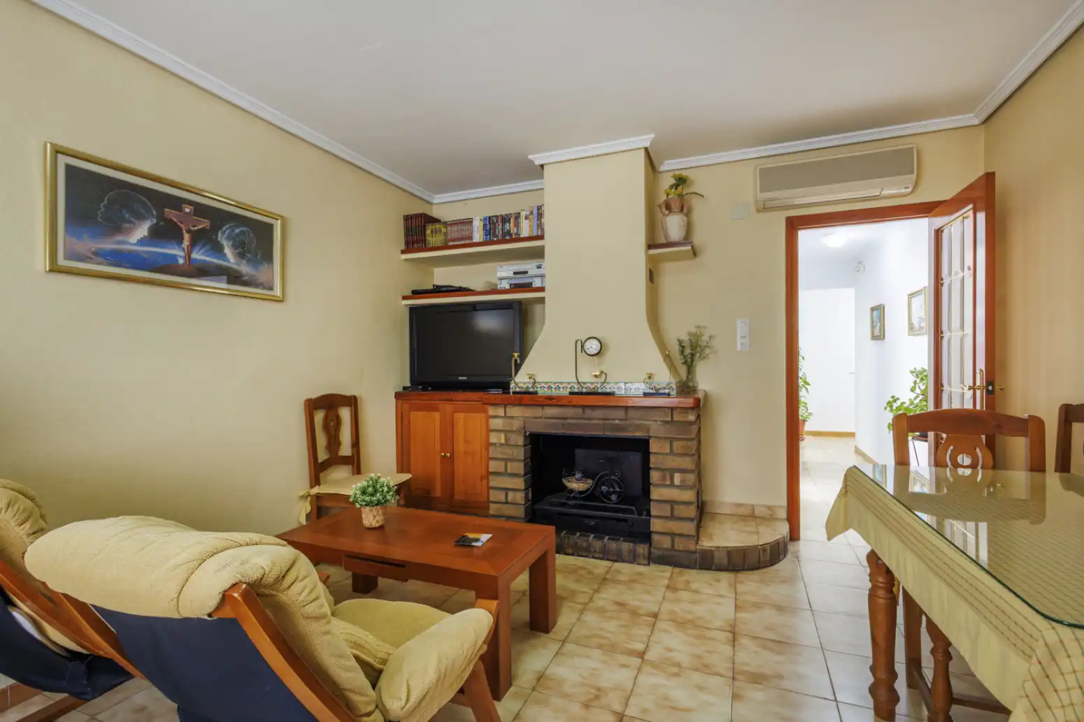 Wohnzimmer von Einfamilien-Reihenhaus zum Verkauf in Carlet mit Terrasse und Balkon