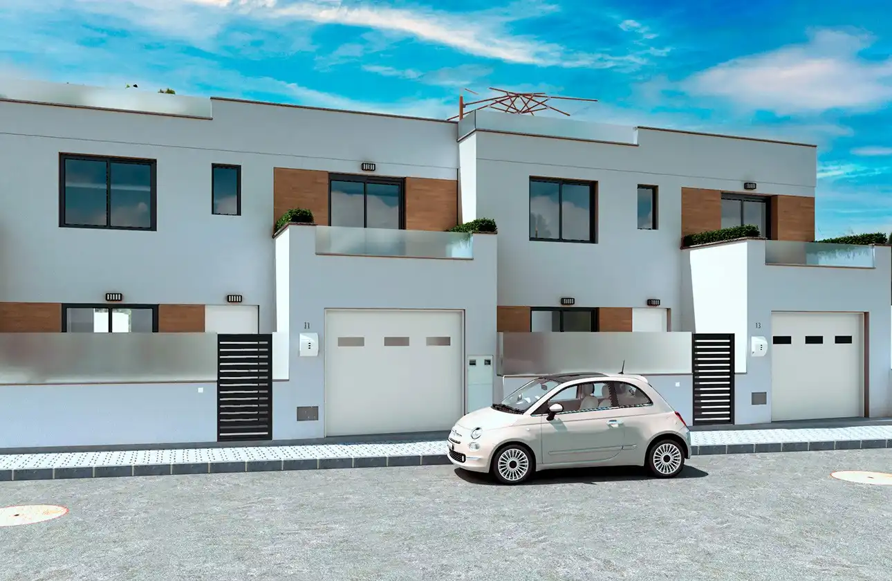 Vista exterior de Casa o chalet en venta en Cartagena con Aire acondicionado, Jardín privado y Terraza