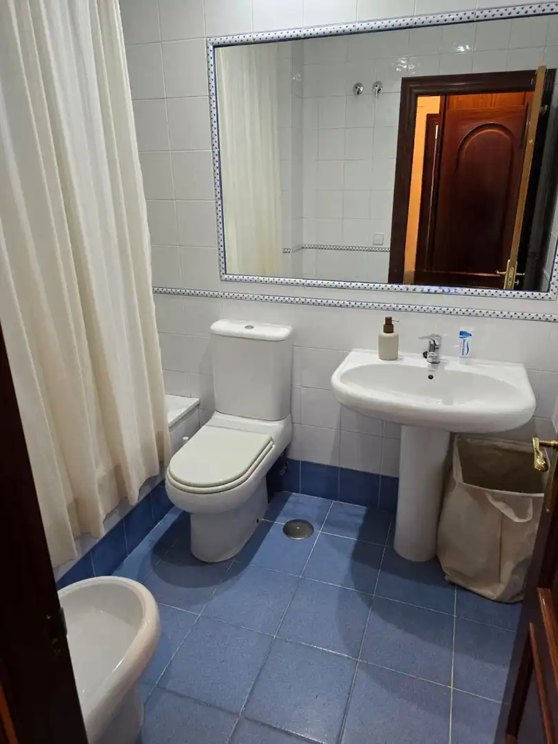 Baño de Piso de alquiler en Gijón  con Calefacción, Parquet y Terraza