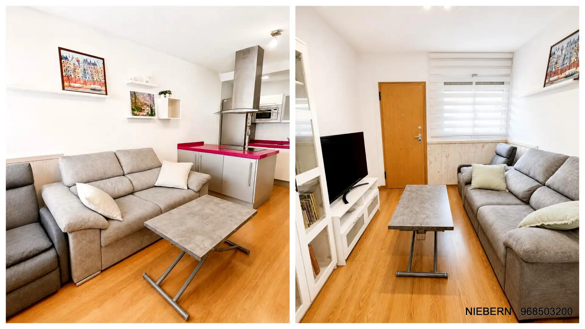 Sala de estar de Piso en venta en Cartagena con Aire acondicionado, Parquet y Trastero