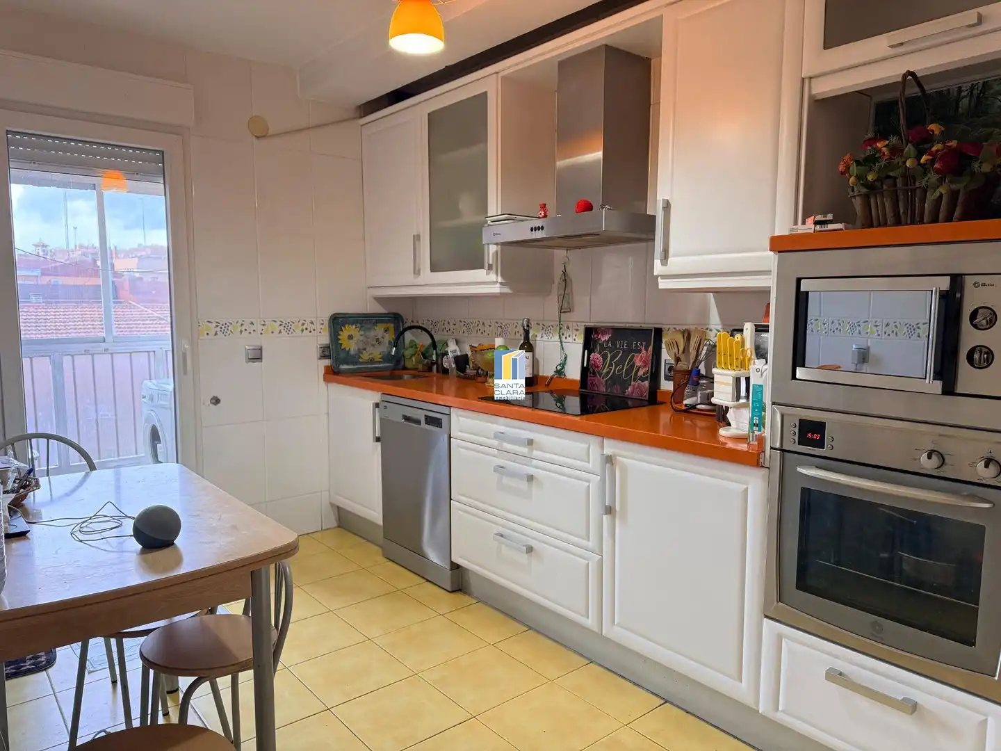 Kitchen of Flat for sale in Zamora Capital   with Parquet flooring, Terrace and Balcony