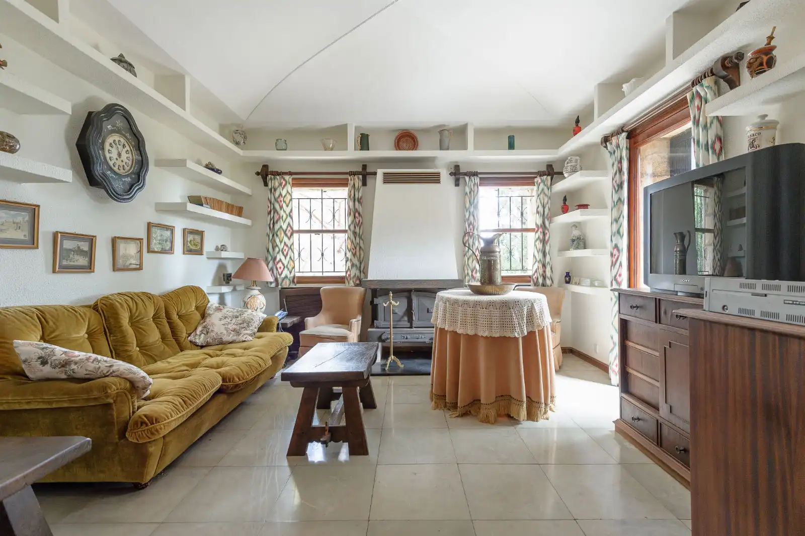 Sala de estar de Finca rústica en venta en Pollença con Jardín privado, Terraza y Piscina