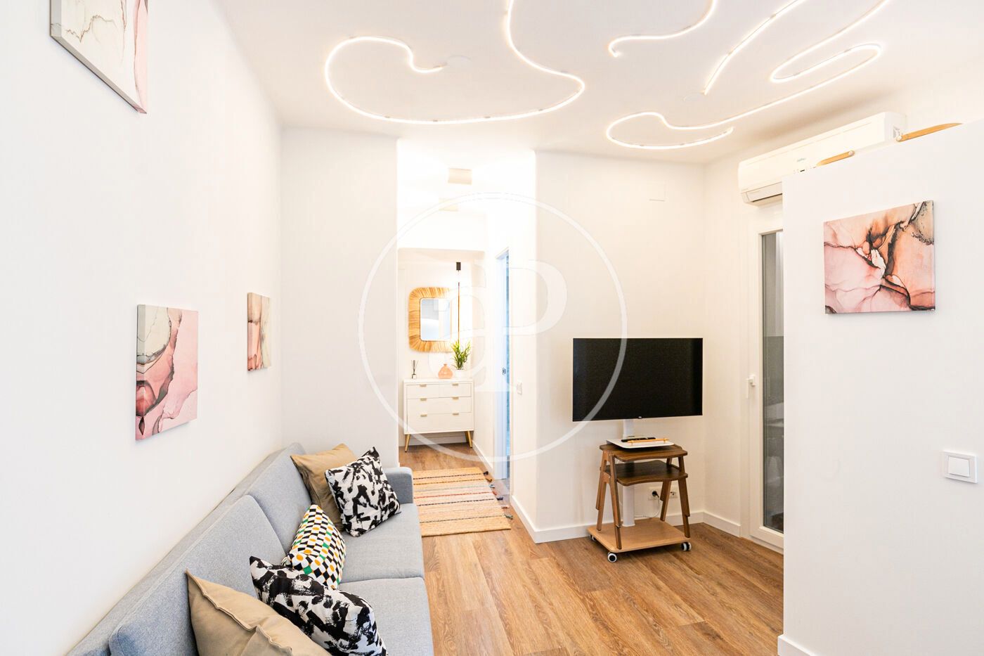 Living room of Flat for sale in  Barcelona Capital  with Air Conditioner and Heating