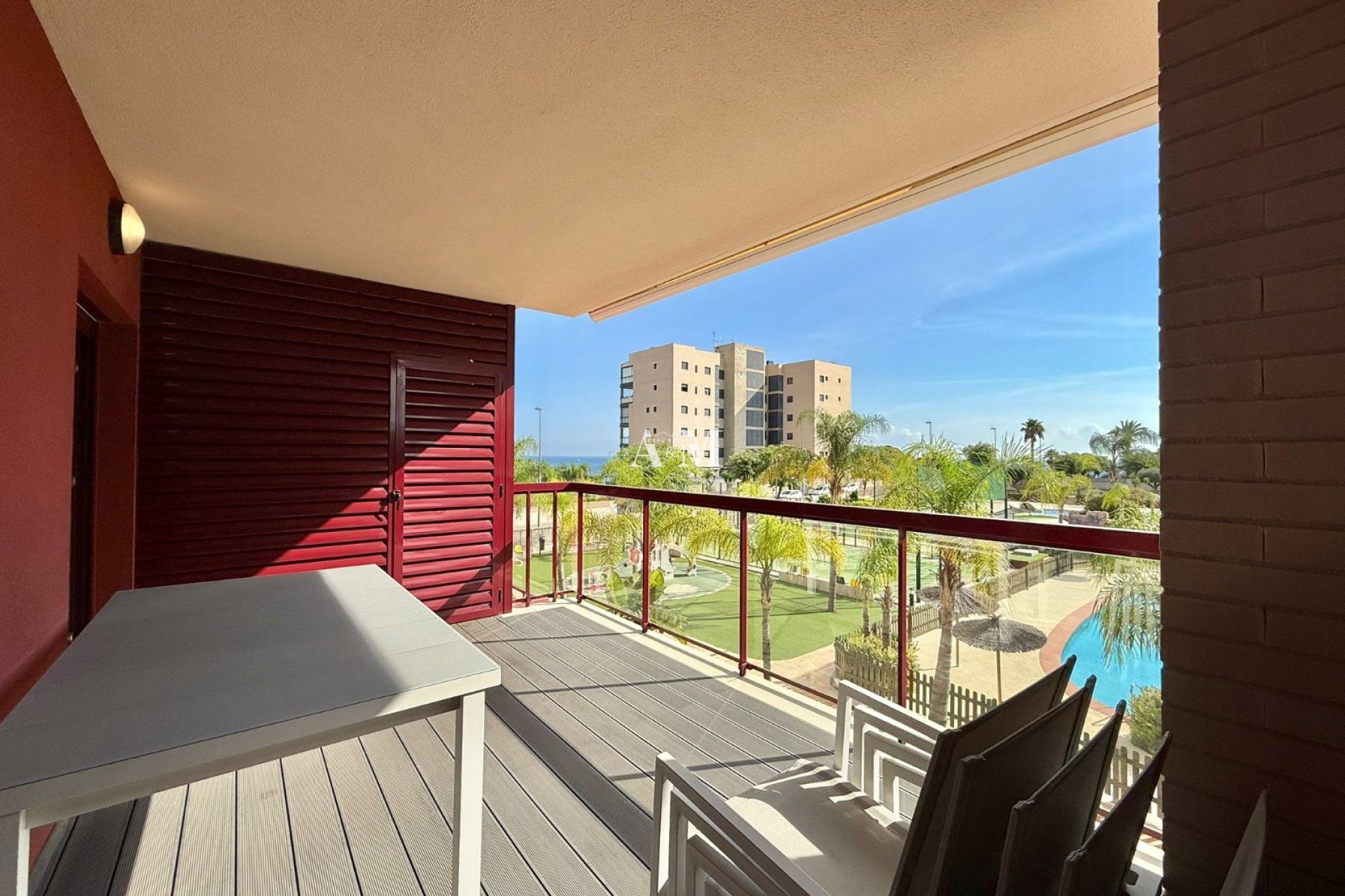 Terrace of Flat to rent in Pilar de la Horadada  with Air Conditioner, Heating and Swimming Pool