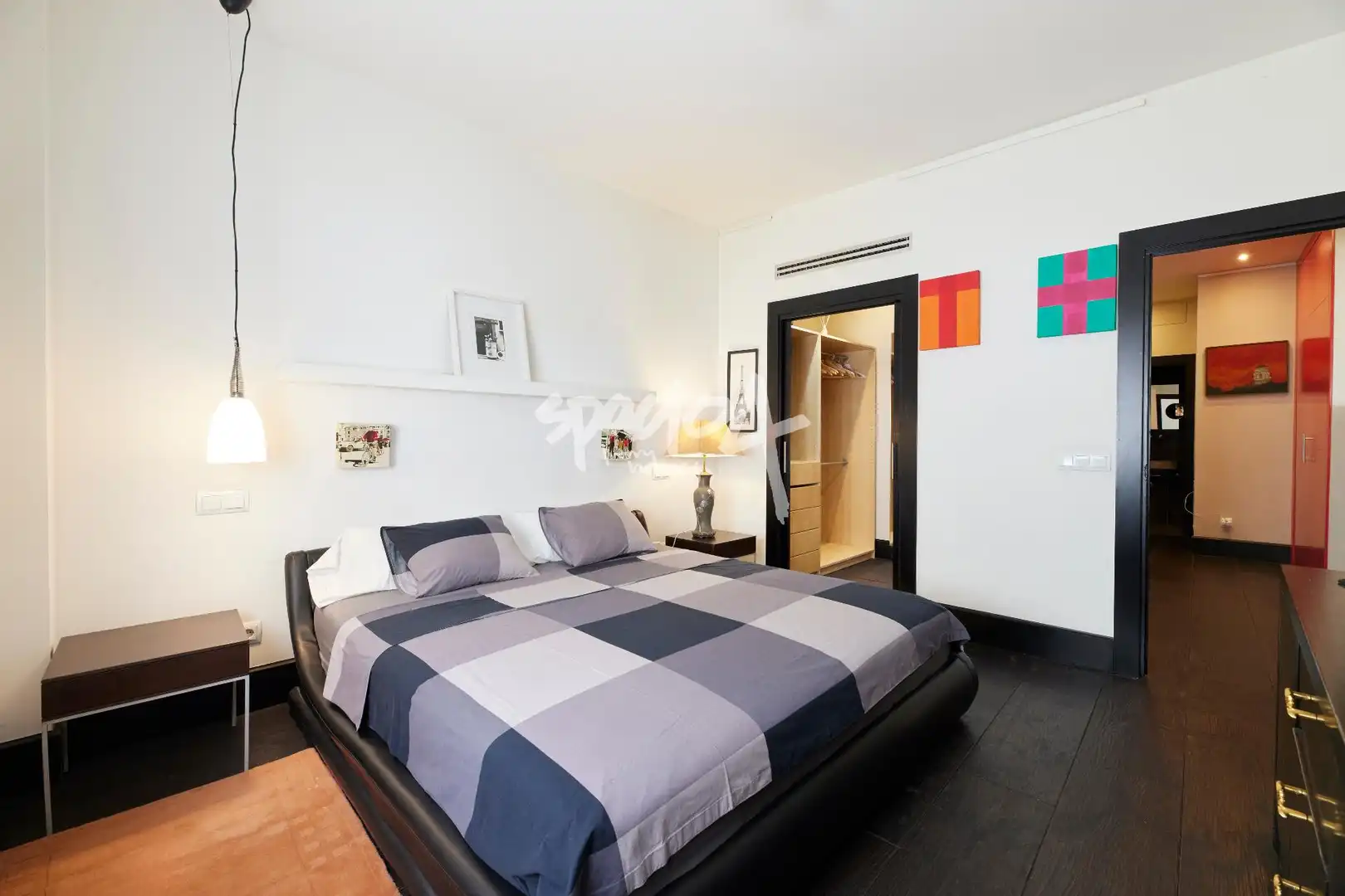Schlafzimmer von Wohnung zum Verkauf in Madrid mit Klimaanlage und Heizung