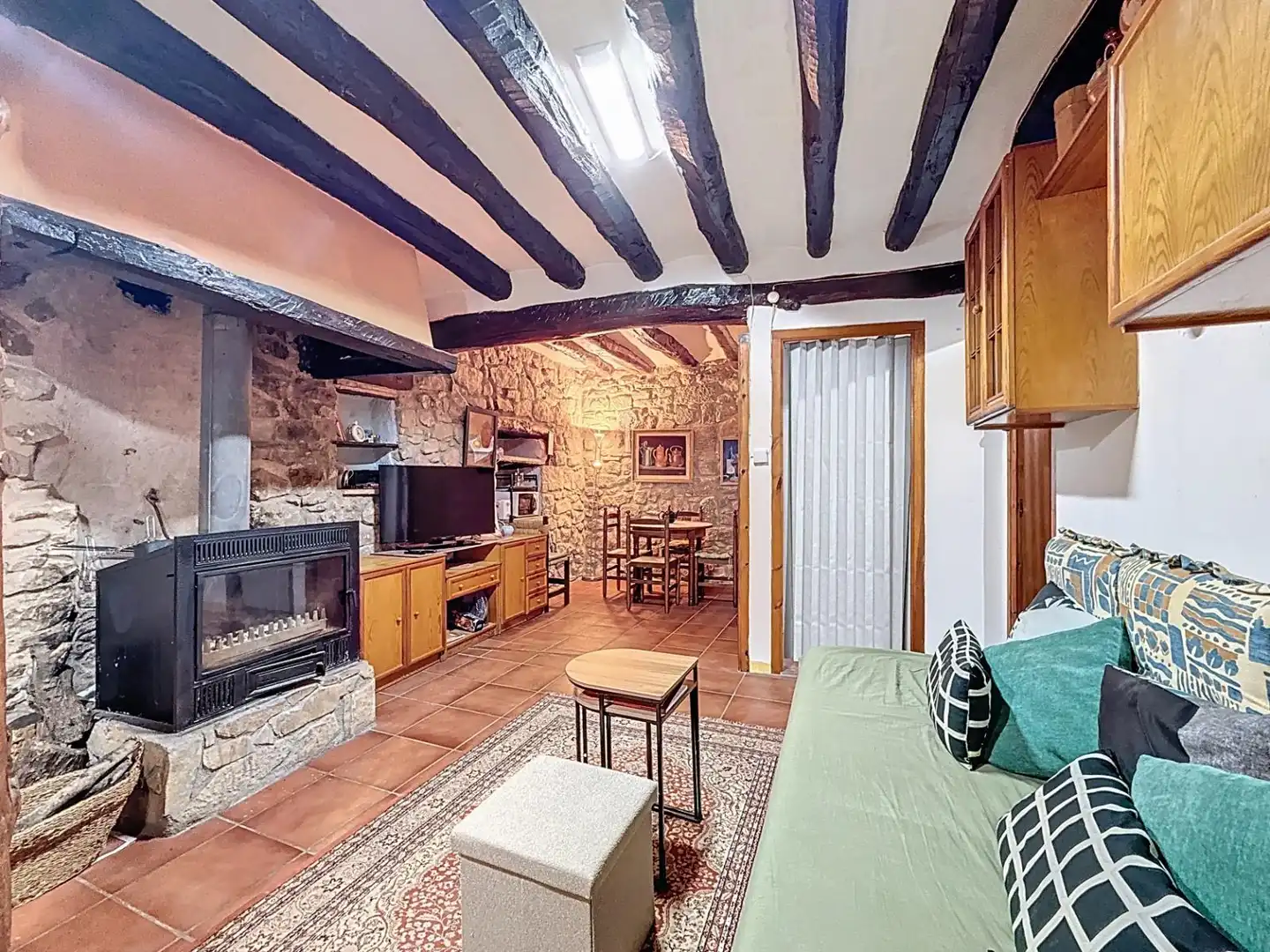 Sala d'estar de Casa o xalet en venda en Mazaleón amb Moblat, Forn i Rentadora