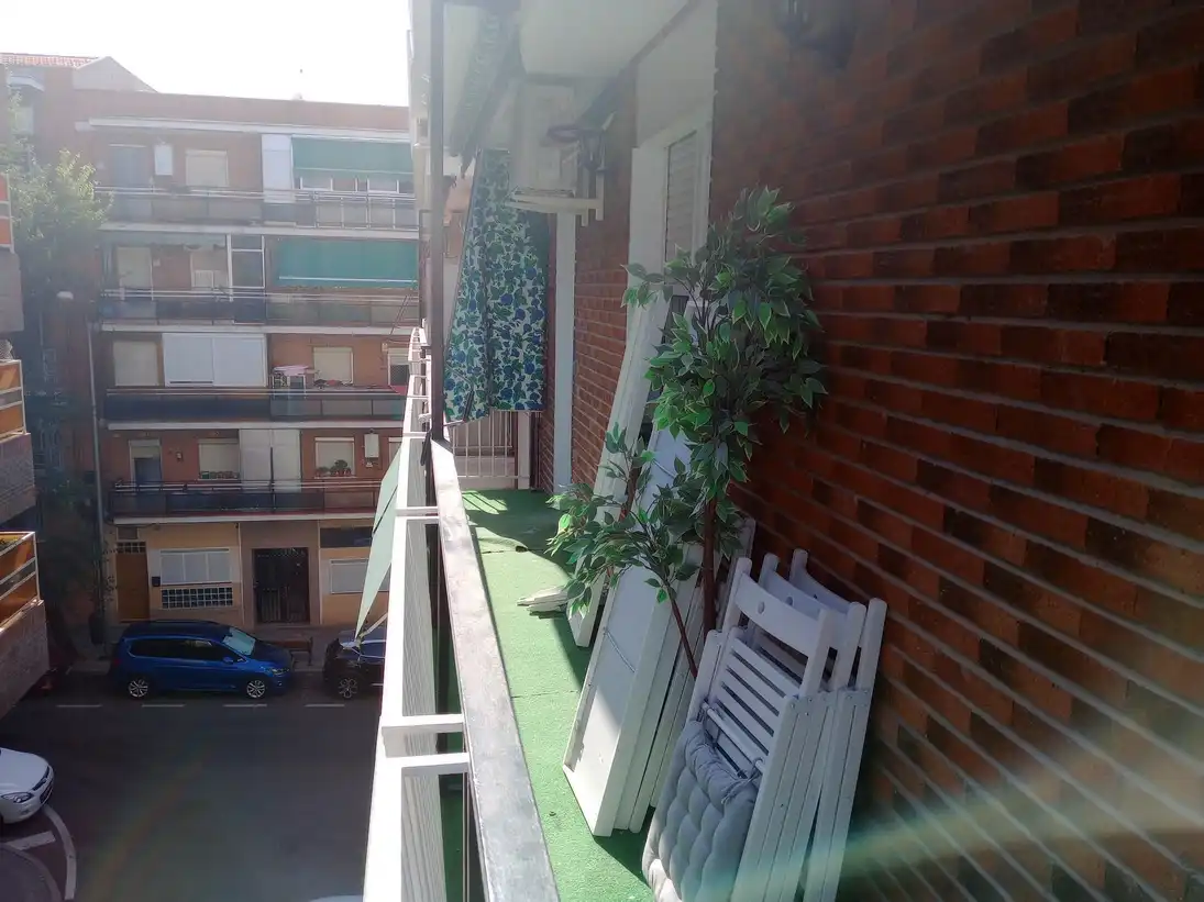 Balcony of Flat for sale in Madrid  with Air Conditioner, Heating and Terrace