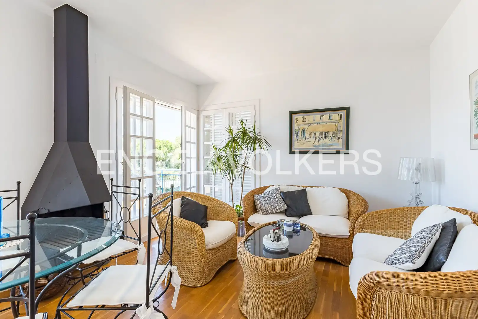 Living room of Attic for sale in Sitges  with Heating, Parquet flooring and Terrace