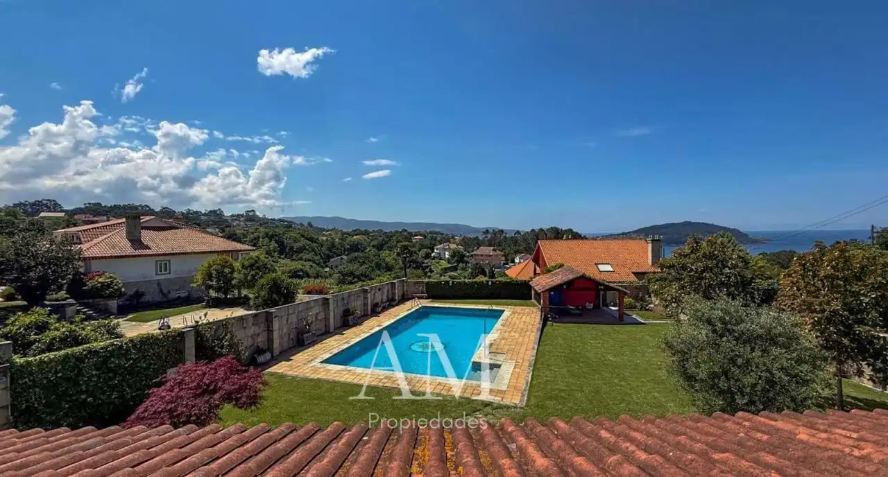 Jardí de Casa o xalet en venda en Vigo  amb Calefacció, Jardí privat i Terrassa