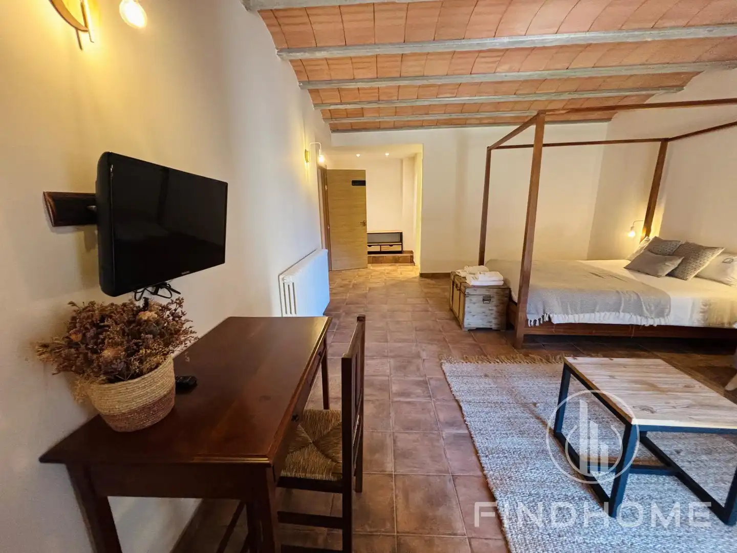 Living room of Country homes for sale in Les Preses  with Air Conditioner, Private garden and Terrace