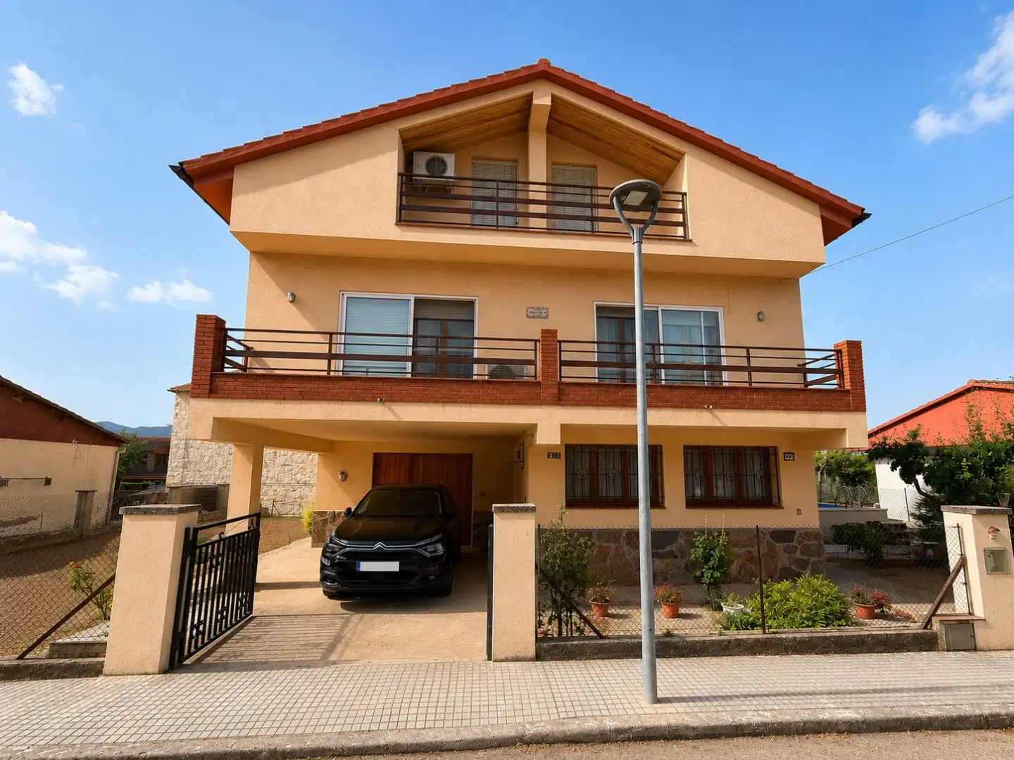 Exterior view of Houses for sale in Horta de Sant Joan  with Air Conditioner, Terrace and Swimming Pool