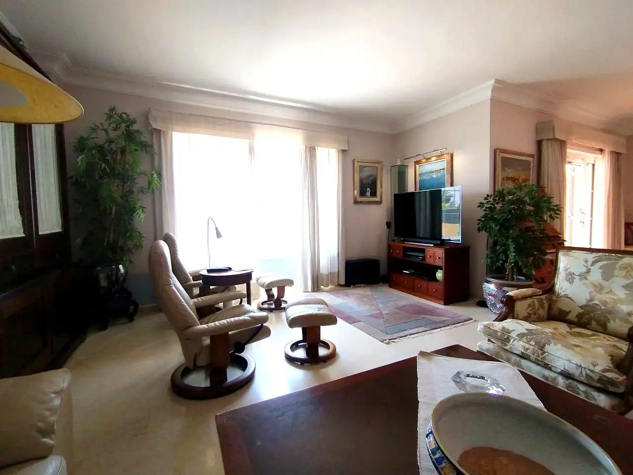 Living room of Houses for rent in San Bartolomé de Tirajana  with Air Conditioner, Private garden and Terrace