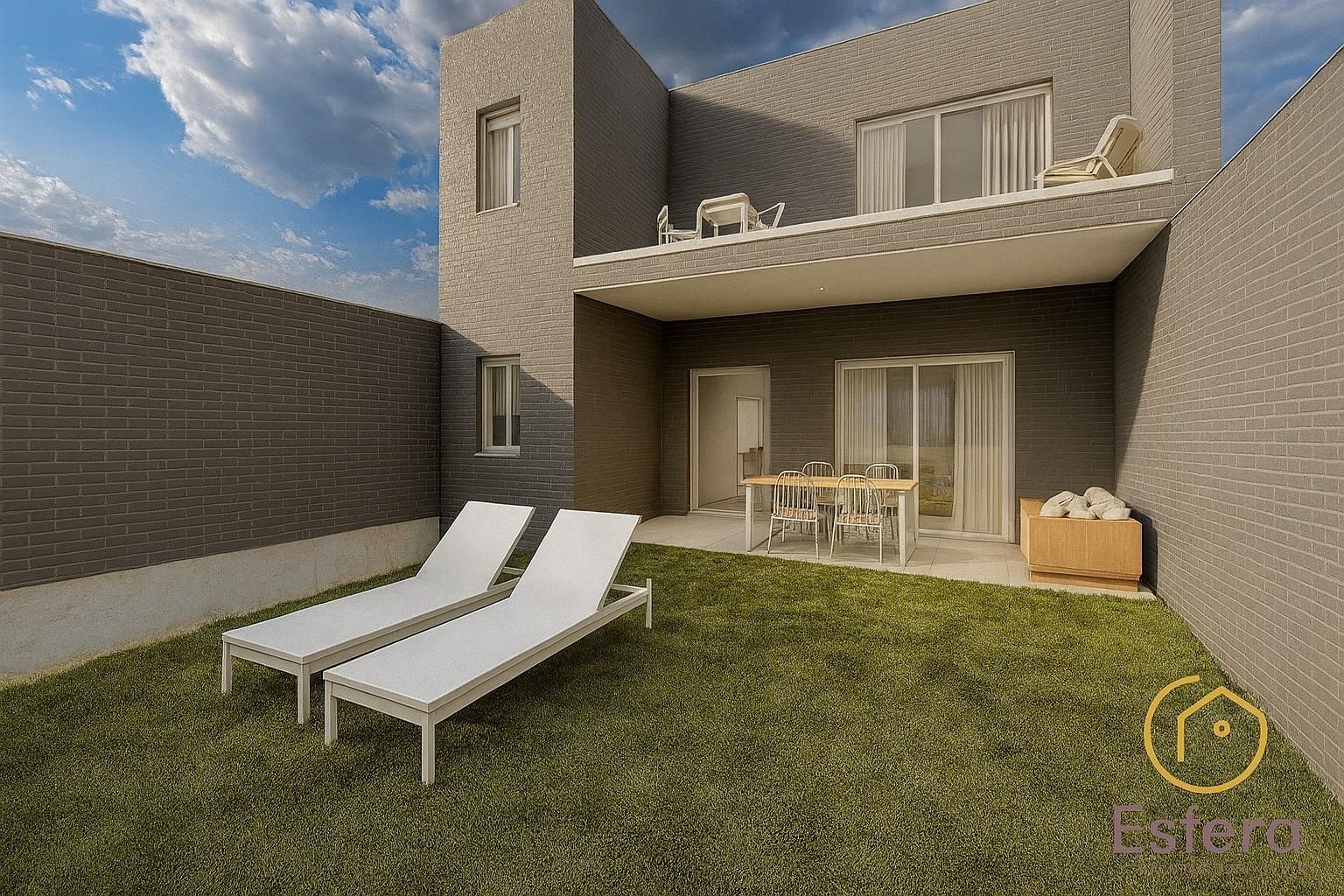 Terraza de Casa adosada en venta en Plasencia con Aire acondicionado, Calefacción y Jardín privado