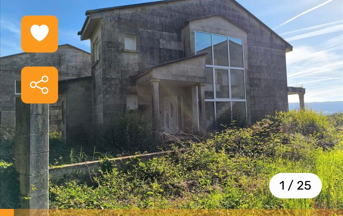 Exterior view of House or chalet for sale in Sanxenxo  with Private garden