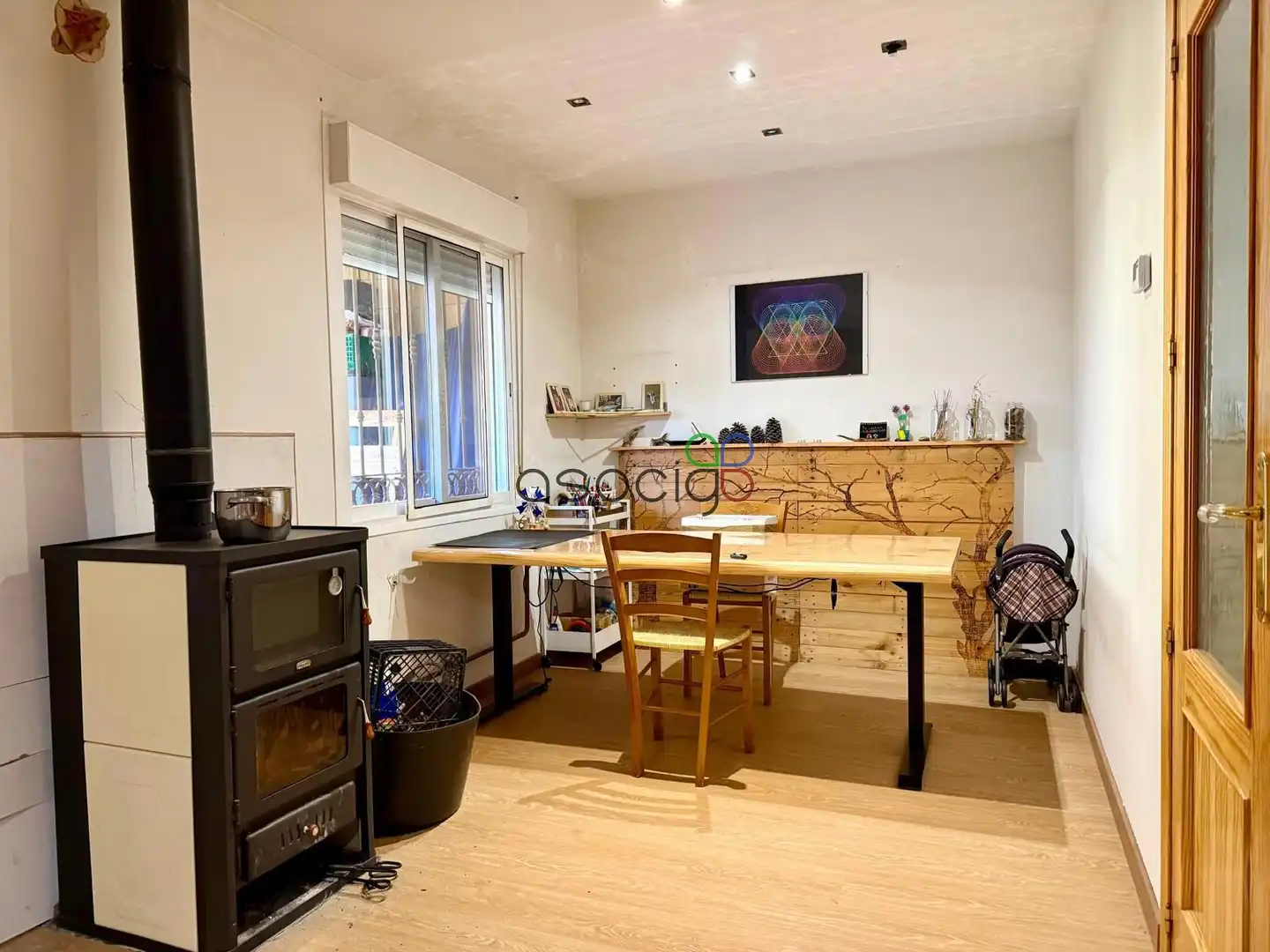 Cocina de Casa adosada en venta en Chiloeches con Calefacción y Jardín privado